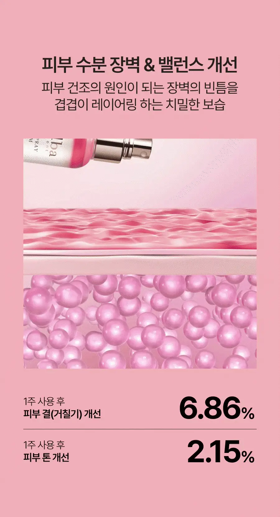 [26년 신형/진정결광] 달바 바이탈 스프레이 세럼 나이아신아마이드 5퍼센트 100ml 더블기획 상세페이지 18
